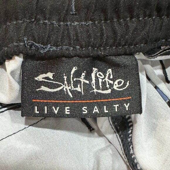 SALT LIFE Journey Boardshorts Swim Bottom Board Shorts Blue 30 Bathing Suit Pool - Picture 5 of 8